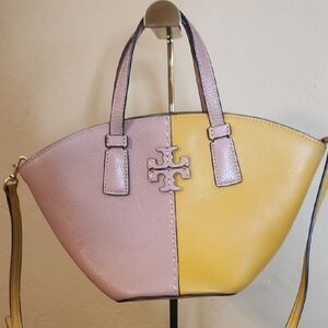 Tory Burch Two-Tone Yellow and Pink Limited Edition